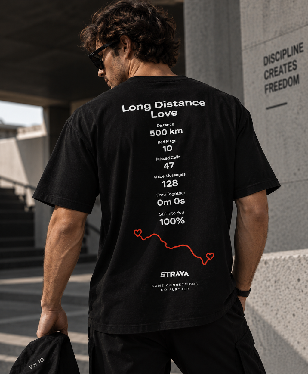 T-shirt Uomo Oversize – Long Distance Love